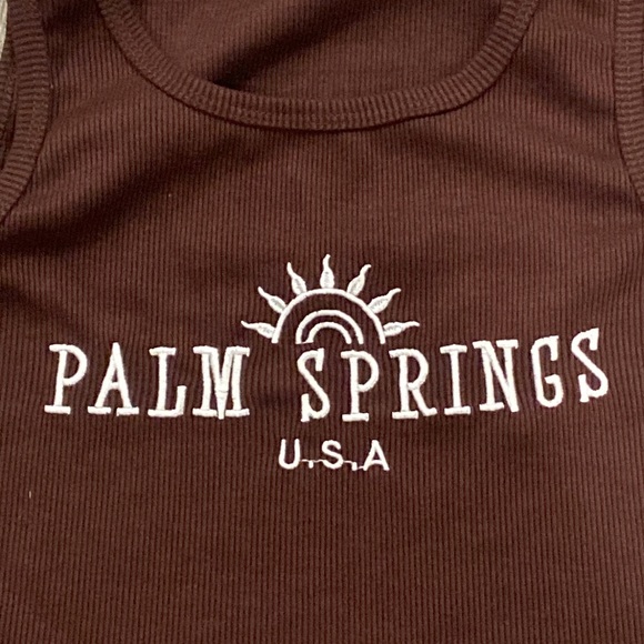 Brown Palm Springs Crop top - Picture 2 of 2